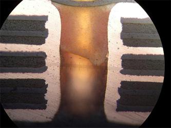  除膠后PTH的切片