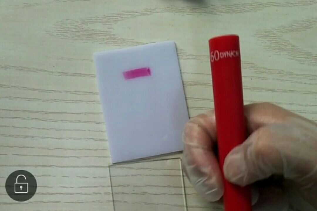 白色亞克力等離子處理后