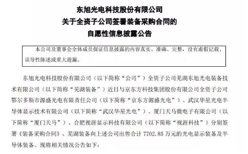 東旭光電設(shè)備采購合同