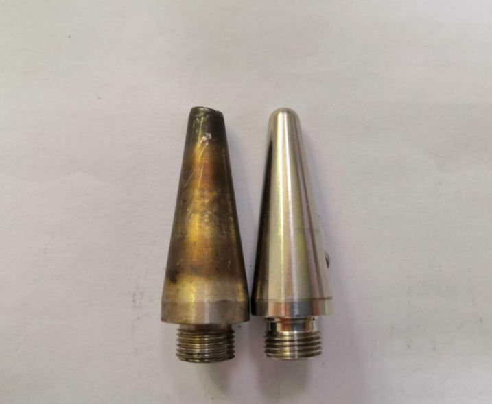 大氣射流型等離子清洗機新舊內(nèi)電極-昆山普樂斯等離子清洗機