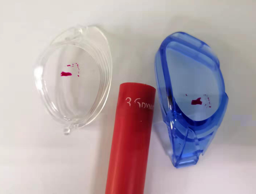 泳鏡等離子處理前-普樂斯等離子處理機