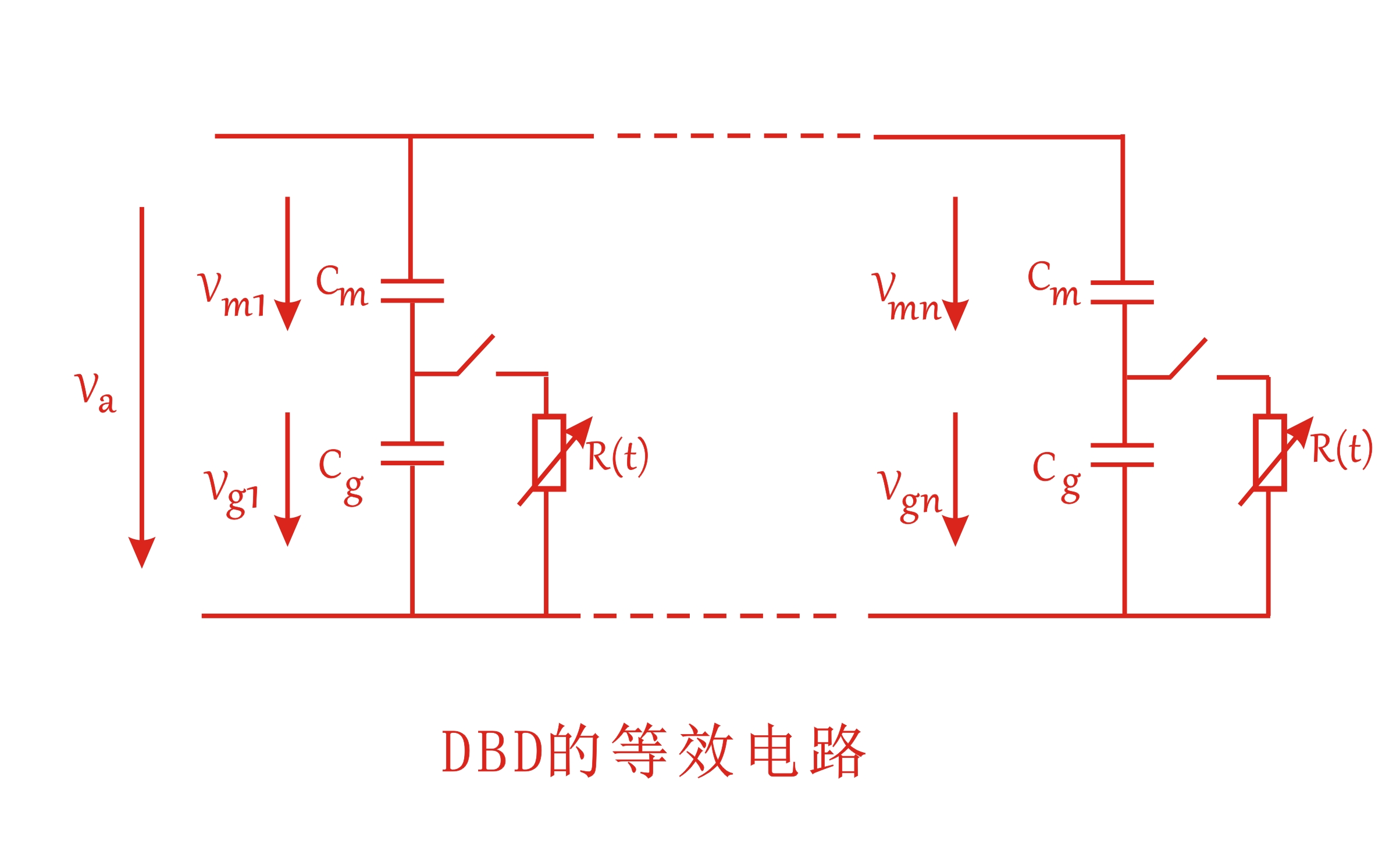 大氣DBD等離子清洗機等效電路圖-普樂斯等離子表面處理